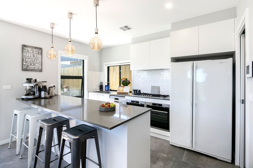 Contemporary Watson two-storey home detail by Entice Homes