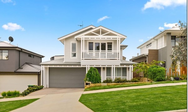 Watson Hamptons-style two-storey home by Entice Homes